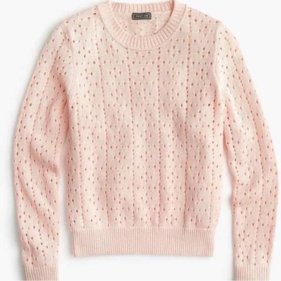 J. Crew x Point Sur Pointelle Sweater - Picture 2 of 5